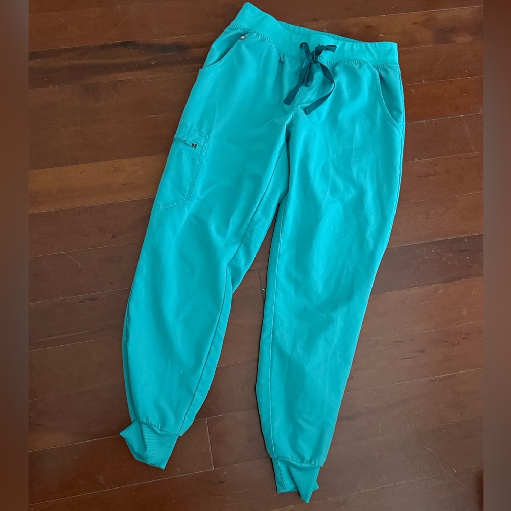 Figs Teal- Jogger Pants with Drawstring